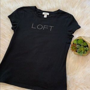 EUC ANN TAYLOR LOFT Rhinestone Shirt